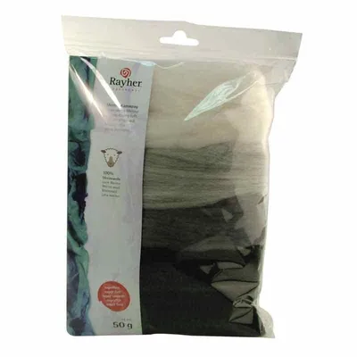 Zdjęcie produktu dla Wełna zgrzebna merino 10 g 5 kolorów