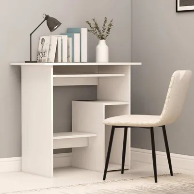 Zdjęcie produktu dla Biurko, Białe, 80X45X74 Cm, Płyta Wiórowa Lumarko!