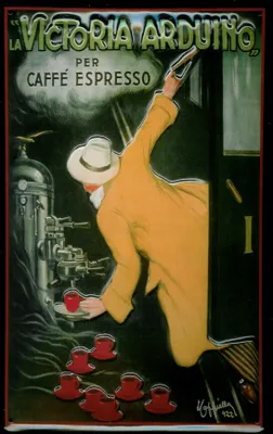 Produktbild von Blechschild Victoria Arduino Caffe Espresso Cafe Kaffee Schild Nostalgieschild