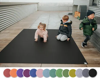 Produktbild von Outdoor Krabbelmatte Krabbelunterlage SanoSoft " Germany" - Öko-Tex 100 120x120 cm Schwarz