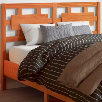 Produktbild von Design Kopfteil Wachsbraun 135 cm Massivholz Kiefer, Kopfteile 2024 Neu