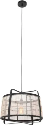 Produktbild von Hängeleuchte, Holz, Metall, schwarz, H 160 cm