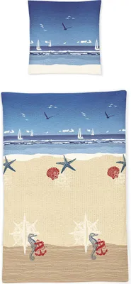 Produktbild von Irisette Seersucker Bettwäsche-Garnitur Easy 8163 Farbe sky Größe 135x200+80x80