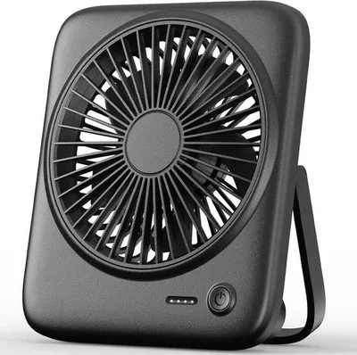 Image de Ventilateur de table silencieux Kleurecht - 4000 mAh rechargeable - sans fil - 4 vitesses - 6,5 pouces - 1 pièce