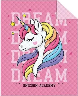 Zdjęcie produktu dla Narzuta na łóżko, młodzieżowa, dla dzieci 170x210cm Unicorn 091
