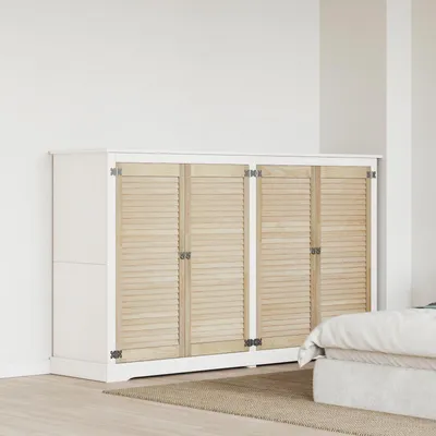 Produktbild von vidaXL Schranktür 4 pcs Natur 49,5 x 2,1 x 110 cm Massives Kiefernholz