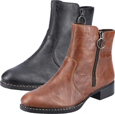 Produktbild von Rieker Damen Schuhe Stiefel Stiefeletten 73450, Größe:40 EU, Farbe:Schwarz