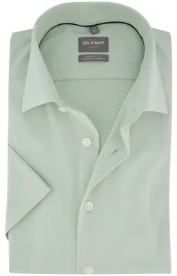 Produktbild von OLYMP 24/7 Luxor comfort fit overhemd, korte mouw, twill, limoen groen
