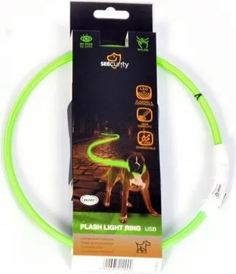 Obrázok produktu pre DUVO+ Led Svietiaci obojok dog zelený nylonový 35 cm