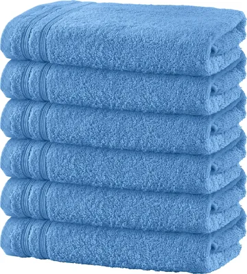 Produktbild von Erwin Müller Badetuch Heidelberg" 6er-Pack hellblau 100x150 cm"