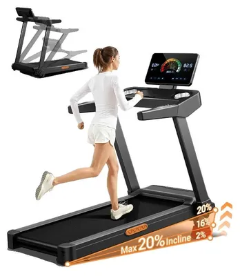 Image de Tapis de course pliable, inclinaison manuelle, capacité de charge de 180 kg, modèle L20
