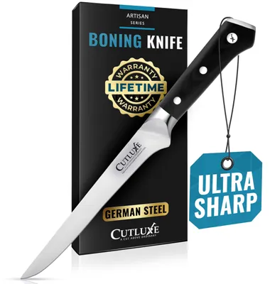 Filetiermesser 15 cm, Ausbeinmesser, ergonomisch, extrem scharf