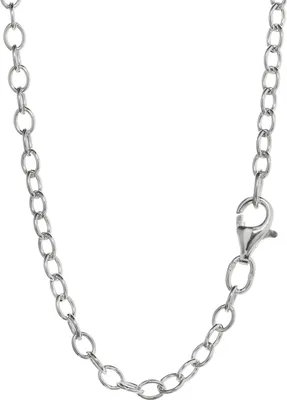 Produktbild von Halskette 50cm Ankerkette rund 925 Silber Collier 3,0mm breite Damen Silberkette