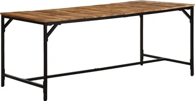 Obrázek produktu pro Maison Exclusive – jídelní stůl, rozměry 180x90x75 cm, masivní mango dřevo s hrubou strukturou