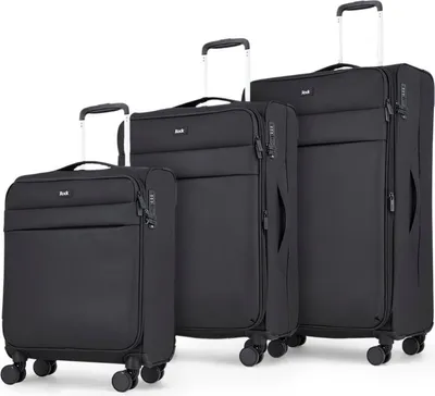 Produktbild von Reisekoffer-Set ROCK Harper TR-0286/3 - schwarz