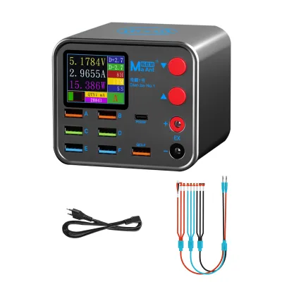 Produktbild von MaAnt Dianba 1 Multifunktions-8-Port-Ladegeraet fuer Mobiltelefone mit Kurzschluss-Reparaturfunktion, intelligentes kabelloses Schnellladegeraet