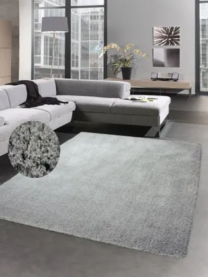 Produktbild von Shaggy soft Teppich Hochflorteppich weich Bettvorleger uni grau Größe - 120x170 cm