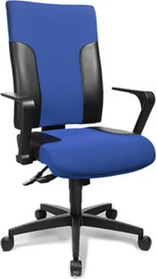 Produktbild von Topstar Bürodrehstuhl "Two 20" blau / schwarz (ohne Armlehnen)