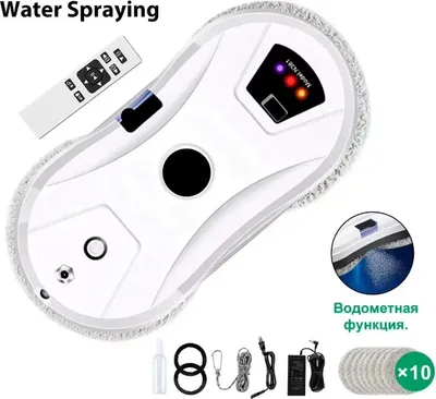 Produktbild von Fensterreinigungsroboter - Fensterputzgerät 5600Pa Style 3 - Automatische Wassersprühung - Fernbedienung - Glasreiniger - 220–240V