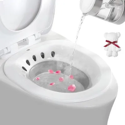 Produktbild von Famanu Sitzbad für Erwachsene - Faltbar und Hygienisch für Aambeien und Postpartale Pflege