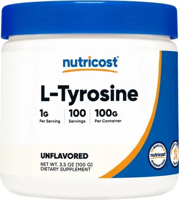 Image de Nutricost | L-Tyrosine en poudre non aromatisée