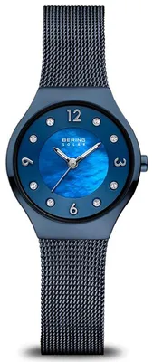 Produktbild von Bering Damen Uhr Armbanduhr Classic Solar - 14427-393 Meshband