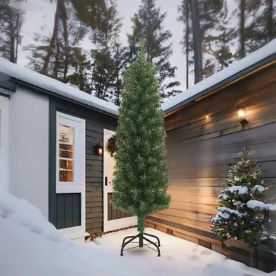Obrázok produktu pre vidaXL Vianočný stromček Slim so stojanom 270 cm PVC