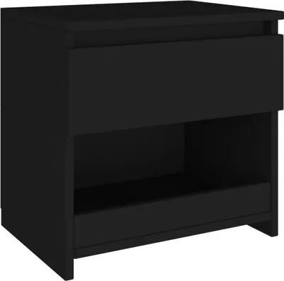 Obrázek produktu pro vidaXL Noční stolek černý 40x30x39 cm Dřevěný materiál