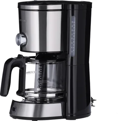 Produktbild von Severin KA 4825, Filterkaffeemaschine, Gemahlener Kaffee, 1000 W, Schwarz, Edelstahl