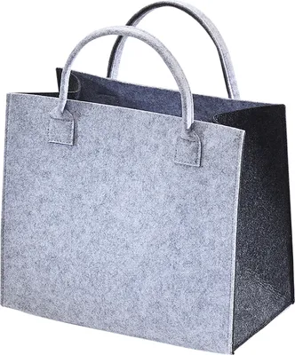 Produktbild von Kobolo plstěná taška shopper nákupní taška dámská taška - plstěná - šedé tóny - tote bag plstěný koš taška dárkový koš nákupní koš skládací nákupní koš