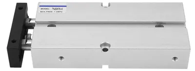 Produktbild von Doppelstangenzylinder, pneumatisch, luftwirkend, Aluminiumlegierung, 20 mm Bohrung, 75 mm Hub