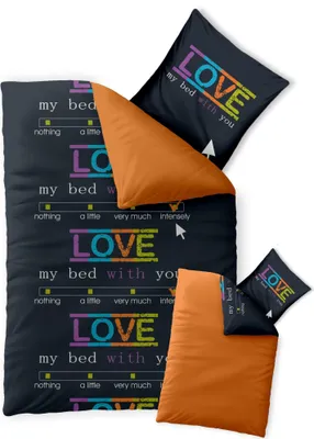 Immagine prodotto di Biancheria da letto Fashion 155x220 Love in cotone rinforzato