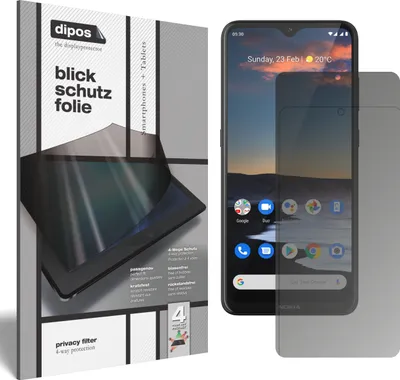Produktbild von Schutzfolie für Nokia 5.3 mit Sichtschutz Blickschutz Folie