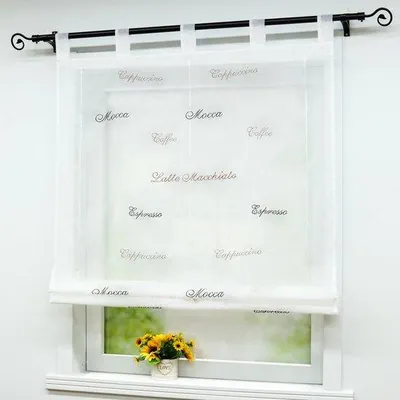 Immagine prodotto di Azomor Elegante: tende plissettate traslucide per una decorazione d'interni d'atmosfera, 80 x 140 cm