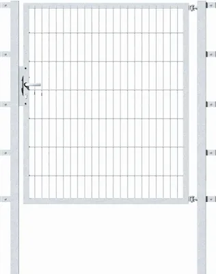 Produktbild von Alberts Einzeltor Flexo mit Zubehör, zum Einbetonieren, feuerverzinkt, Breite 125 cm, Höhe 140 cm