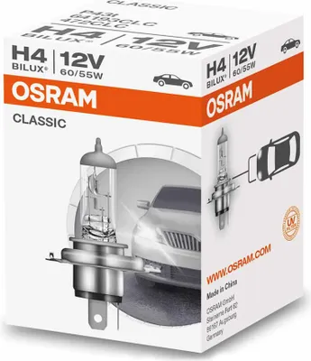 Obrázok produktu pre OSRAM Classic H4 60/55W 12V P43T (balenie po 1 ks)