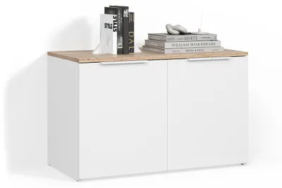 Produktbild von Kommode Livinity Piave Weiß/Sonoma mit 2 Türen, Model 58983