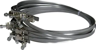 Produktbild von 2 Flachmanschetten mit Grundkopf aus Edelstahl, Durchmesser 55 mm