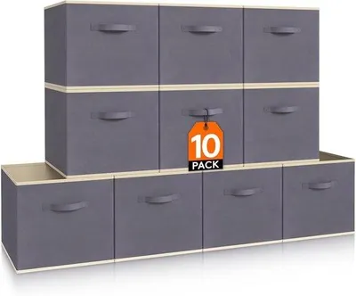 Produktbild von Famanu Aufbewahrungskörbe Set 10 Stück - Grau