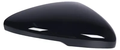 Image de Cache de rétroviseur extérieur, côté droit, en plastique ABS haute résistance, résistant aux intempéries, pour remplacer le cache du rétroviseur de voiture. Couleur : noir