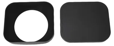 Produktbild von 67 mm quadratische Gegenlichtblende zum Einschrauben, Kameraschirm aus Aluminiumlegierung mit schwarzer Frontkappe