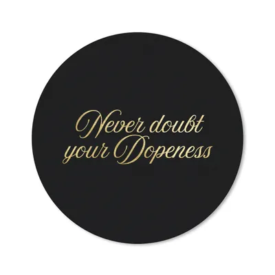 Produktbild von MuchoWow® Mauspad Mousepad Zitat - Zuversicht - Gold - Briefe 40x40 cm - Mousepads - Maus Mat - Pad - Mausunterlage - Schreibtisch Accessoires