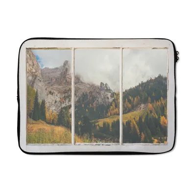 Produktbild von MuchoWow® Laptop Hülle 13 Zoll Ansicht - Landschaft - Baum Laptoptasche - Laptophülle - Sleeve - Rundumschutz