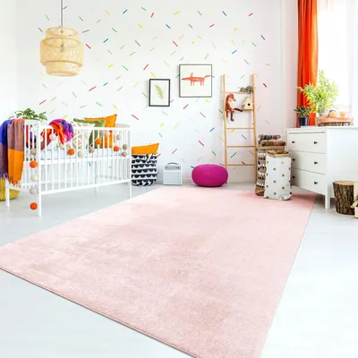 Produktbild von TT Home Teppich Kinderzimmer Waschbar Rutschfest Kinderteppich Junge Mädchen Weich Pastell Größe 60x100 cm