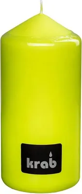 Immagine prodotto di Granchio - candela cilindrica 70 × 150 mm, verde