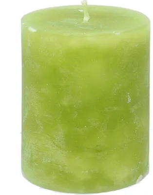 Produktbild von Stumpenkerze durchgefärbt limone 7,5 x Ø 7 cm