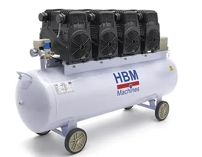 Immagine prodotto di Compressore silenzioso a basso rumore senza olio 200l 8hp HBM Machines Netherlands