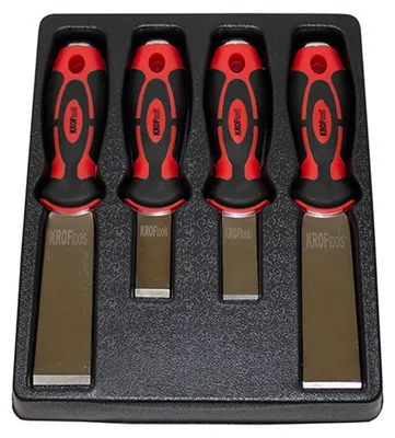 Immagine prodotto di Set spatole in acciaio inossidabile, 4 pezzi Kroftools