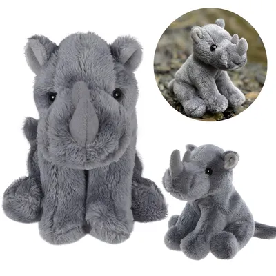 Produktbild von Charlie Bears Nashorn-Maskottchen, aus der Serie Cuddle Cubs, ein kleiner Plüsch ideal für Babys, 13 Zentimeter