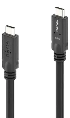 Immagine prodotto di PureLink PI6600-020, 2 m, USB C, USB C, USB4 Gen 2x2, 20 Gbit/s, nero
